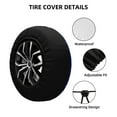 thumbnail image 3 of Kdxio Spare Tire Cover for RV Trailer, Waterproof Wheel Cover,Camper Spare Tire Cover Fit for Rv SUV Truck Travel Trailer 17 inch-Neon Gradient Blue, 3 of 8