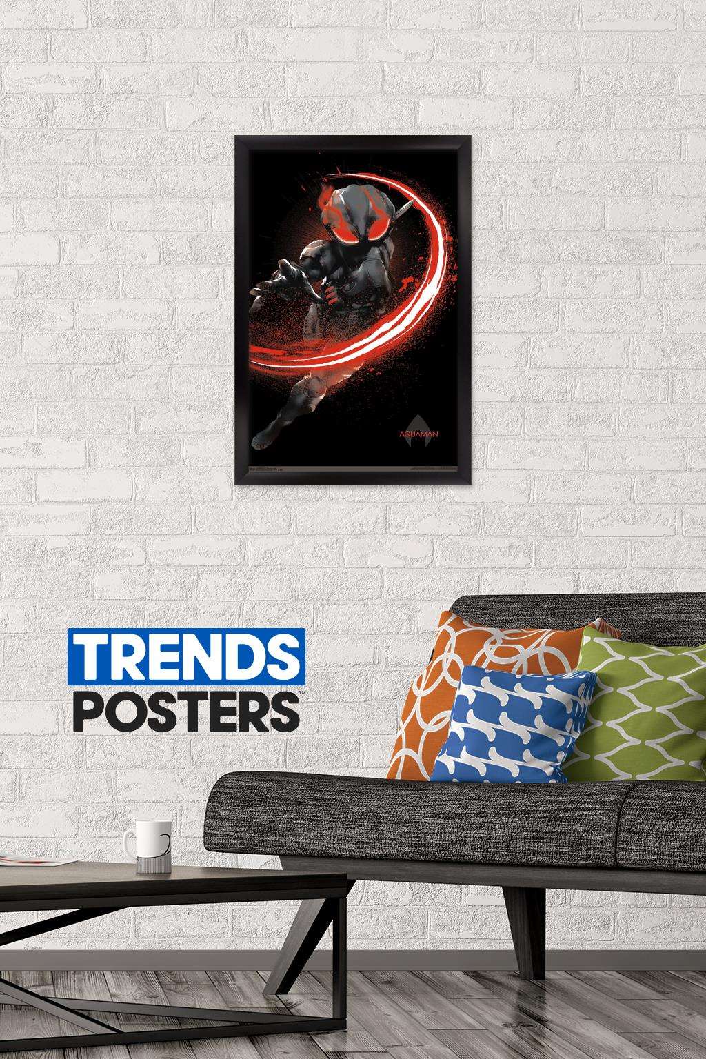 DC Comics Movie - Aquaman - Manta Fear Wall Poster, 14.725" x 22.375", Framed