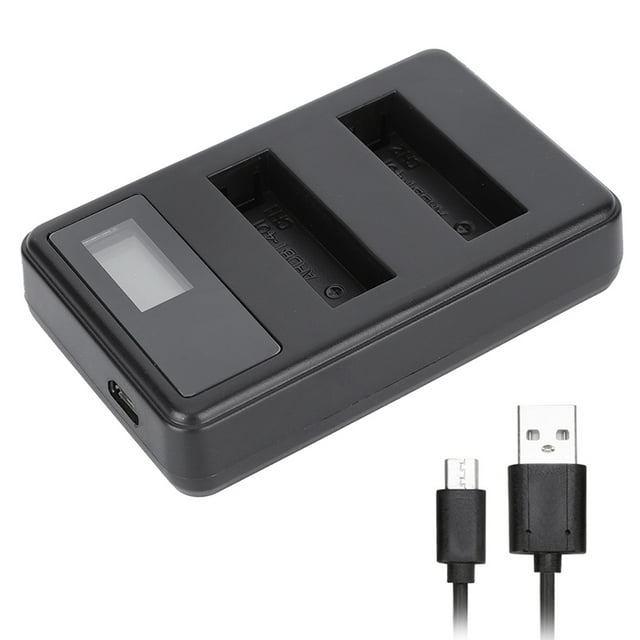 Battery Charger Battery Charger With Lcd Battery Charger For 4 SEIVI AHDBT-401 Actions Camera Dual Slot Battery Charger With LCD Charging Display For 4