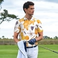 thumbnail image 3 of Honeii Honey Bee Set Print Polo Shirt, A Classic Short-Sleeved, Button-Down Golf Shirt for Men,Mens Polo Shirts Short Sleeve-X-Large, 3 of 6