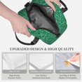 thumbnail image 3 of Fotbe Green Glitter Bolsa de Almuerzo con Estampado, Lonchera Aislada, Contenedores de Comida Reutilizables Tipo Cooler a Prueba de Fugas, 3 of 7