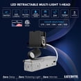 thumbnail image 7 of LUXRITE 1-Head Adjustable Recessed LED Light, 5CCT, 3W, 200LM, 355 Rotation & 80 Tilt, Dimmable, IC Rated Black 2 Pack, 7 of 7