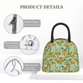 thumbnail image 4 of Salouo Tangerine for Insulated Lunch Bag for Women/Men - Leakproof Cooler Tote Bag Organizer - Reusable Lunch Box for Office Picnic Hiking Beach-One Size, 4 of 6