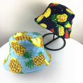 thumbnail image 5 of Fruit Print Bucket Hat Banana Pattern Fisherman Hats Summer Reversible Packable Cap, 5 of 5