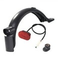 thumbnail image 2 of Heavy-Duty Steel Rear Shock Absorber Kit with Mudguard & Turn Signal Taillight, Black - Compatible with Ninebot G30 MAX Electric Scooter, Enhanced Durability & Superior Shock Absorption Performance, 2 of 6