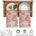 thumbnail image 5 of Peaches Branches Kitchen Towels Set of 1, Farmhouse Spring Botanical Pink Flowers Absorbent Dish Towels for Kitchen, Microfiber Hand Towel, Quick Drying Tea Towel for Cleaning Decorative Dishcloths, 5 of 7
