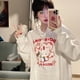 thumbnail image 4 of Sudadera con capucha de Hello Kitty para mujer, suéter con capucha de Anime de dibujos animados Kawaii, suéter de gran tamaño, Y2k, Harajuku, 4 of 4