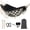 Black, variant on Double Hammock Swing with 500lbs Capacity, Macrame Design for Indoor Outdoor Patio Garden in Black and Gray