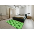 thumbnail image 4 of Ahgly Company Indoor Round Patterned Emerald Green Area Rugs, 8' Round, 4 of 6