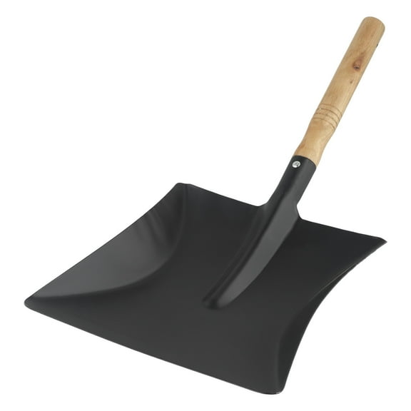 Hmoddpon-Chimney Shovel Fireplace Tool Steel Dustpan Ash Shovel Fireplace Cleaning Tool
