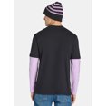 thumbnail image 3 of Nightmare Before Christmas Men's & Big Men's Long Sleeve Graphic Tee Shirt and Beanie Hat Set, Sizes XS-3XL, 3 of 5