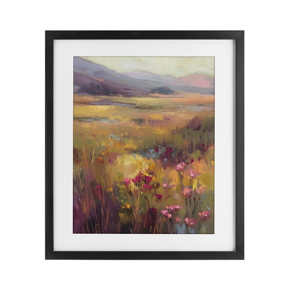 Stupell Industries Golden Waves Of Grass Black Framed Print Under Glass, design by Svetlana Aleynikova