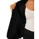 thumbnail image 5 of INSPIRAR CHIC Conjunto de Traje de 2 Piezas para Mujeres Blazer con Solapa Muesca Vestido en Capas M Negro, 5 of 6