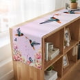 thumbnail image 6 of Table Runners 72 Inches Long Dress Scarves, Pink Flower Farmhouse Kitchen/Dining Table Runner, Coffee Tablerunners, Spring Floral Elegant Butterflies Birds Farmhouse 18x72 Inch, 6 of 9