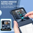 thumbnail image 3 of SOATUTO for Samsung Galaxy Z Fold 4 Case Built in Slide Camera Cover Premium Clear Heavy Duty Shockproof Coverage Protective Case Cover for Samsung Galaxy Z Fold 4 5G 2022 - Blue+Pink, 3 of 6