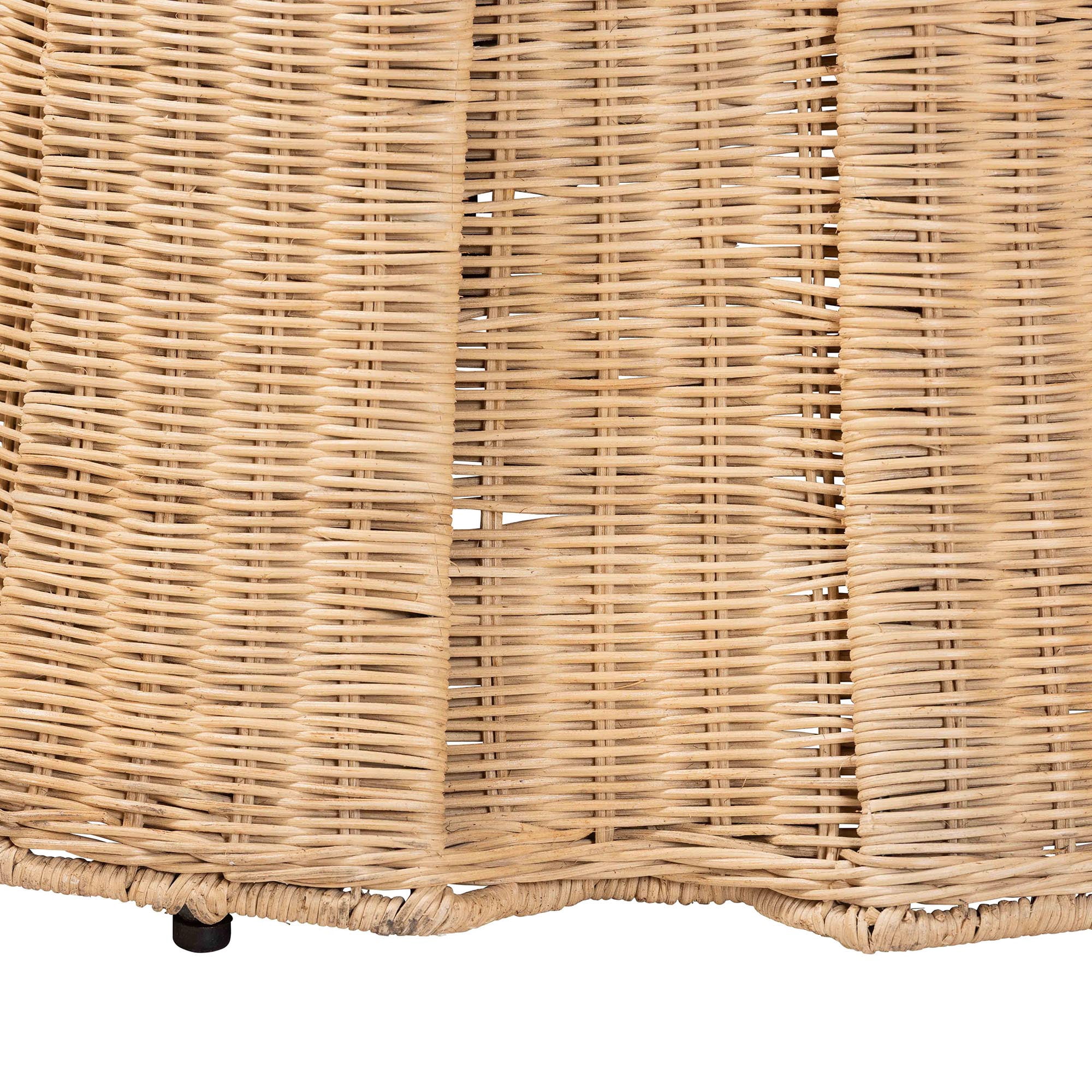 bali & pari Ying Boho Ottoman, Large, Natural Brown