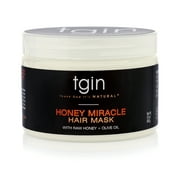 Thank God Its Natural (Tgin) Honey Miracle Hair Mask Deep Conditioner, Moisturizing, 12 oz