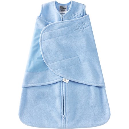 HALO SleepSack Swaddle, Microfleece, Baby Blue,