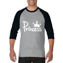Artix - Mens Raglan Sleeve Baseball T-Shirts - Princess Crown