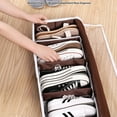 thumbnail image 3 of Bewildely Organizador de zapatos, cajas de almacenamiento plegables ajustables, lavable, reutilizable, cierre de cremallera, bolsa a prueba de polvo, Almacenamiento y organización del hogar L Bewildely HA077633-01, 3 of 6