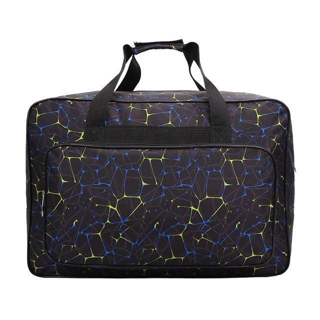 Tote Unisex Gran capacidad Viajes Deporte Portátil Máquina de coser Bolsas Negro