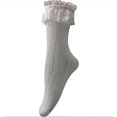 thumbnail image 1 of 3 calcetines con volantes para mujer, calcetines tobilleros de encaje, calcetines opacos con volantes, calcetines de princesa con ribete de encaje para mujeres y niñas, 1 of 4