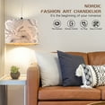 thumbnail image 6 of Cinkeda Plug in Pendant Light Dimmable Floral Hanging Lamp with Shade for Kitchen Island Bedroom Living Room(Bulb Included), 6 of 11
