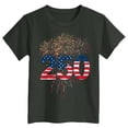 thumbnail image 5 of mgoYE 250th Anniversary USA Shirt Girls Boys Girls Boy's 250 Years America Anniversary 250th Independence Day Vintage O-Neck T-Shirt(Grey,7-8 Years), 5 of 5