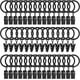 thumbnail image 1 of Ganfancp Paquete de 40 Anillos de Cortina de Metal con Clips, Clips de Ropa de Sombrero, Clips de Cortina con Anillos, Anillos de Cortina 1.26 In Diámetro Interior Rebajas Flash Deals 40X Ganchos, 1 of 6
