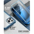thumbnail image 6 of i-Blason Ares Case for iPhone 14 Pro 6.1 inch (2022 Release), Dual Layer Rugged Clear Bumper Case with Built-in Screen Protector(Azure), 6 of 10