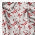 thumbnail image 4 of Soimoi Poly Canvas Red Fabric By the Yard - 56 Inch Wide - Florals, Leaves Print Fabric - Elegant & Beautiful Patterns for Fashion and Home Decor Printed Fabric, 4 of 6