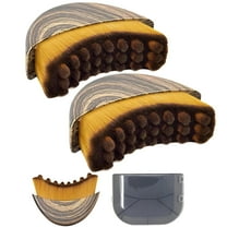 Lymphatic Contour Face Brush: Drainage Lymph Nodes Draining Drain Facial Contoured Conture Countour Curved Soft Dry Massager Neck Lift Brushing Ergonomic Ultra Soft Bristles Lymphlift Natural(2PCS)