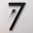 thumbnail image 1 of 8 inch Large Modern House Numbers, Black plastic with hardware included (7), 1 of 1