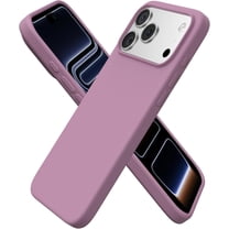 Compatible with iPhone 17 Pro Max Case 6.9", Slim Liquid Silicone 3 Layers Soft Gel Rubber Shockproof Protective Cover with Anti-Scratch Microfiber Lining-Lilac Purple