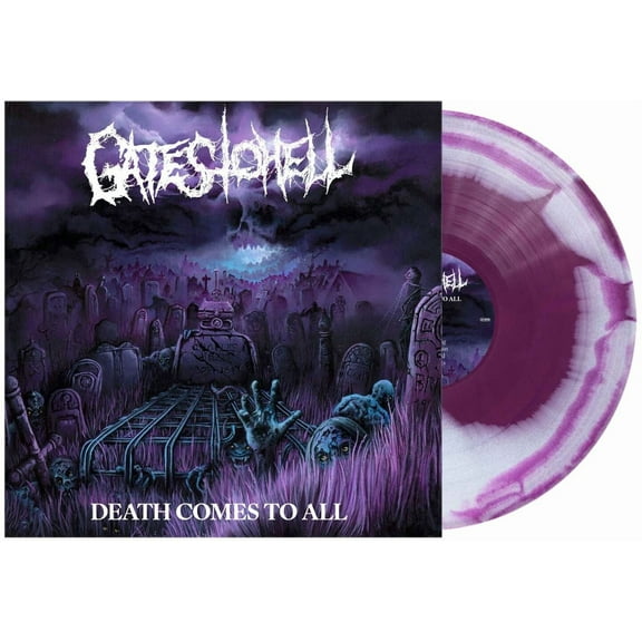 Gates to Hell - Death Comes to All - Purple/White Swirl - Music & Performance - Vinyl