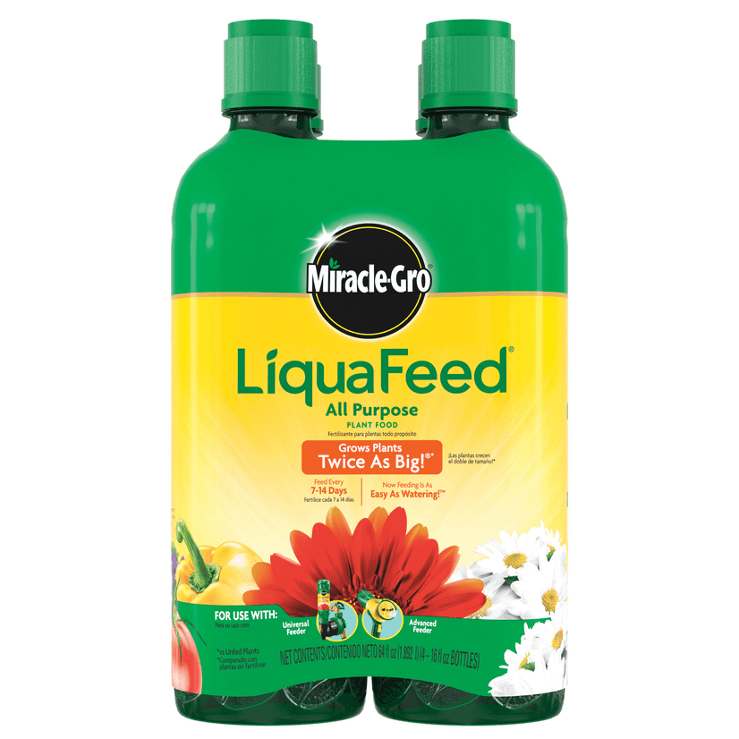 MiracleGro Liquafeed All Purpose Plant Food, 4Pack Refills, 16 fl. oz