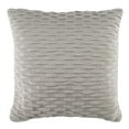 thumbnail image 2 of SAFAVIEH Noela Knit 20" x 20" Braided Plush Pillow, Light Grey, 2 of 3