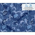 thumbnail image 2 of Soimoi Upholstery & Outdoor Fabric by The Yard - Leaves Pattern - 56" Wide Water-Repellent Cloth for Furniture, Bags & Patio Projects - Blue, 2 of 7