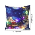 thumbnail image 3 of SLYNSHome Christmas Throw Pillow Cover with LED Lights,Light-up Winter Pillow Cases 18x18 inch Pillowcase Holiday Cushion Case for Couch Bed Sofa Decor, 3 of 7