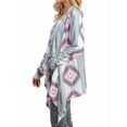 thumbnail image 6 of Womens Geometric Casual Cotton Blended Cape Cloak Cardigan Coat, 6 of 6