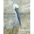thumbnail image 2 of Brent, Paul 12x14 Black Ornate Wood Framed with Double Matting Museum Art Print Titled - Golden Salty Pelican, 2 of 4
