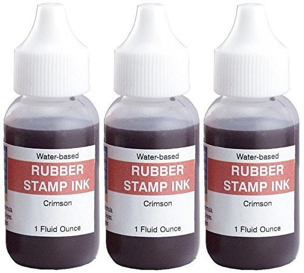 Infusion 8" x 12" Extra Large Industrial Stamp Ink Pad, Your Go to Large Stamp Ink Pad for Bright Color, Even Coverage and Durability, Crimson Stamp Pad