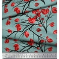 thumbnail image 3 of Soimoi polyester Crepe Fabric Branch & Leaves Artistic Decor Fabric Printed Yard 42 Inch Wide, 3 of 3
