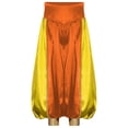 thumbnail image 5 of inhzoy Boys Arabian Prince Kids Satin Trousers Party Bell Bottoms Outfit Yellow 6, 5 of 5