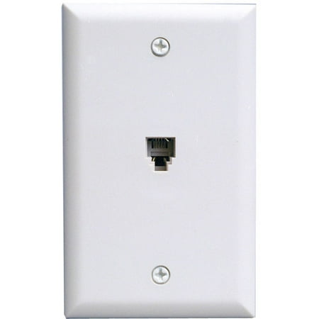 GE 26137 Wall Jack, White