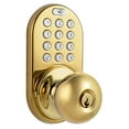 thumbnail image 1 of MiLocks DKK-02P Electronic Touchpad Entry Keyless Door Lock, Polished Brass, 1 of 3