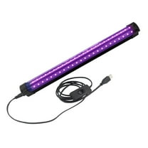 UV Black Light Tube USB Port LED Black Purple Light KTV Bar Dj For Fluorescen Glow Dark Party Stage Blacklight Birthday 10W ,Easy to Install
