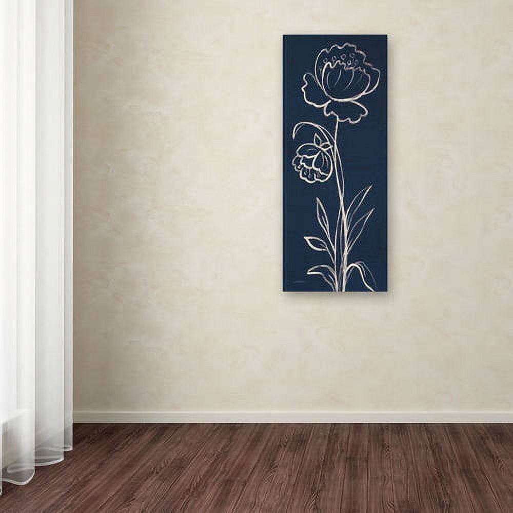 Trademark Fine Art "Indigo Floral II" Canvas Art by Silvia Vassileva