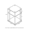 thumbnail image 2 of Furinno Turn-N-Tube Easy Assembly Multipurpose Shelf, Columbia Walnut/Black, 2 of 5