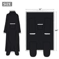 thumbnail image 4 of Catalonia Sherpa Wearable Blanket with Sleeves & Foot Pockets for Adult Women Men, Comfy Snuggle Wrap Sleeved Throw Blanket Robe, Gift Idea, Black, 75" x 53", 4 of 8